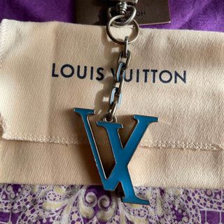 ルイヴィトン(LOUIS VUITTON)のルイビィトンLVブルーキーホルダーユニセックス(キーホルダー)