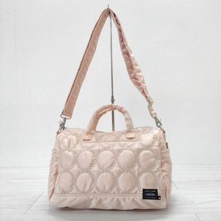 ミナペルホネン(mina perhonen)のmina perhonen/PORTER tambourine 2WAY DOCTORS BAG 吉田カバン コラボ ショルダーバッグ ピンク レディース ミナペルホネン/ポーター【中古】3-0905G◎(ショルダーバッグ)