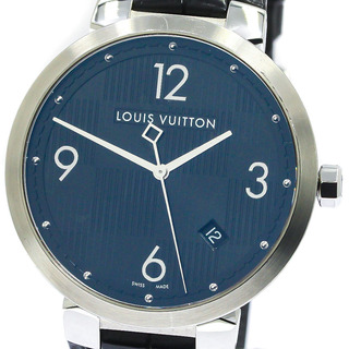 ルイヴィトン(LOUIS VUITTON)のルイ・ヴィトン LOUIS VUITTON Q1D00 タンブール ダミエ デイト クォーツ メンズ _766628(腕時計(アナログ))