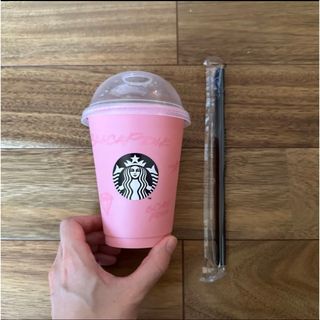 スターバックス(Starbucks)のStarbucks スターバックス　スタバ　ブラックピンク　コラボカップ(タンブラー)