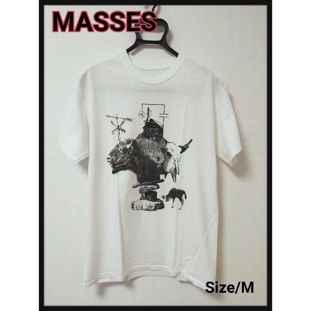 【タグ付き新品】MASSES マシス プリント Tシャツ