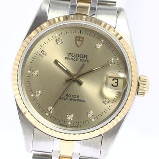 チュードル(Tudor)のチュードル TUDOR 72033 プリンスデイト YGコンビ cal.2824-2 10Pダイヤ 自動巻き ボーイズ 良品 _753515【ev15】(腕時計(アナログ))