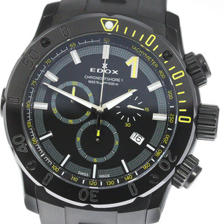エドックス(EDOX)のエドックス EDOX 10221 クロノオフショア1 クロノグラフ クォーツ メンズ 美品 箱・保証書付き_771471(腕時計(アナログ))
