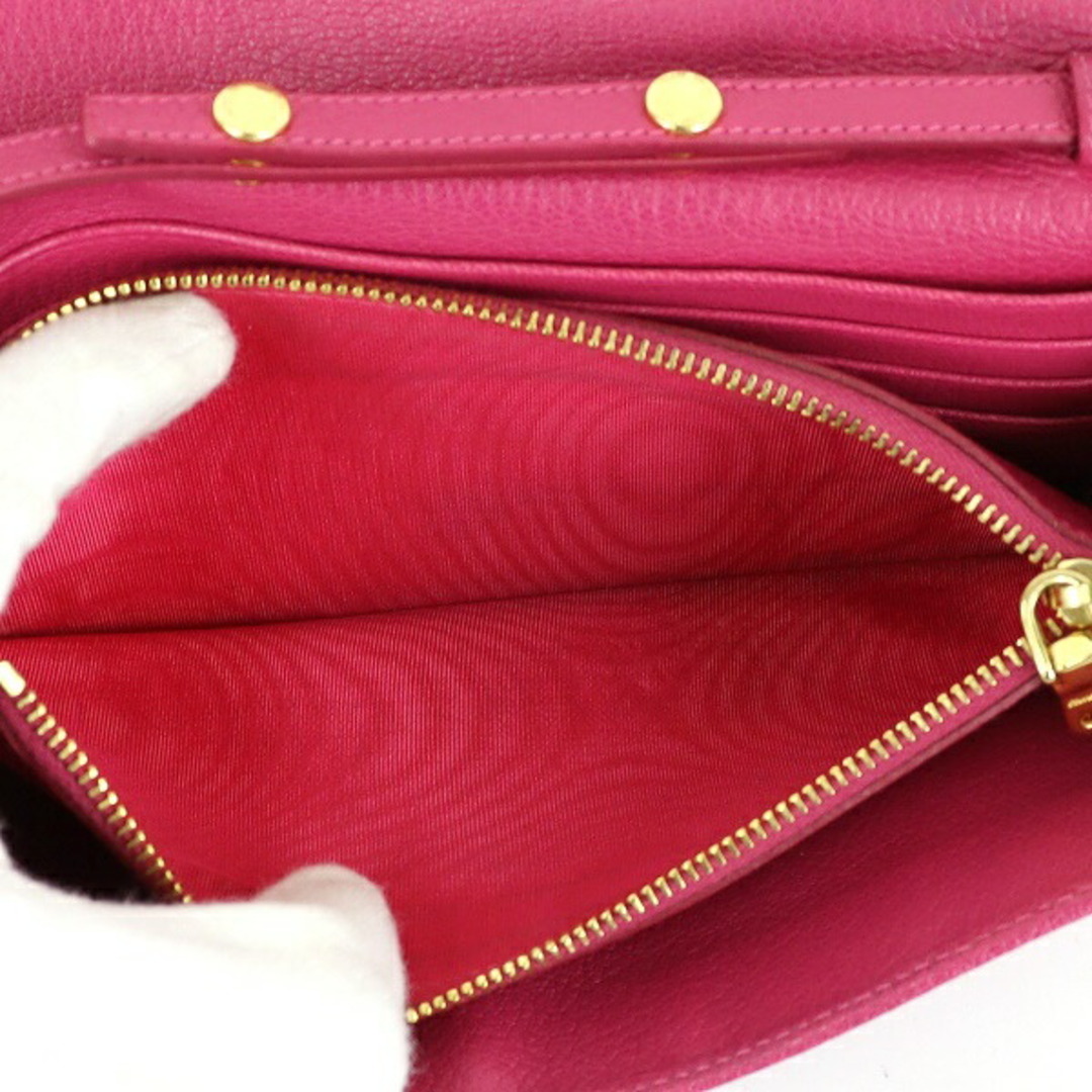 miumiu(ミュウミュウ)のABランク ミュウミュウ チェーンウォレット 5M1290 ピンク レディース miu-miu 【中古】 レディースのバッグ(メッセンジャーバッグ)の商品写真