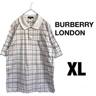 バーバリー(BURBERRY)の☆BURBERRY LONDON バーバリーロンドン ポロシャツ チェック柄(ポロシャツ)