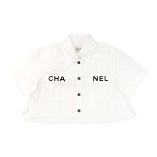 CHANEL - シャネル ココマーク ロゴ 半袖シャツ P61148V38915