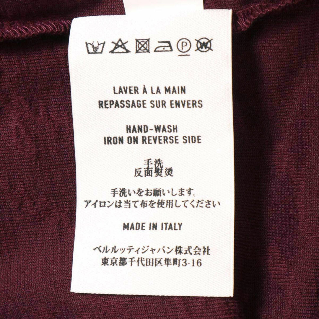 ベルルッティ カリグラフィ テリー スクリット Tシャツ R18JRS52 メンズ レッド系 Berluti  【アパレル・小物】