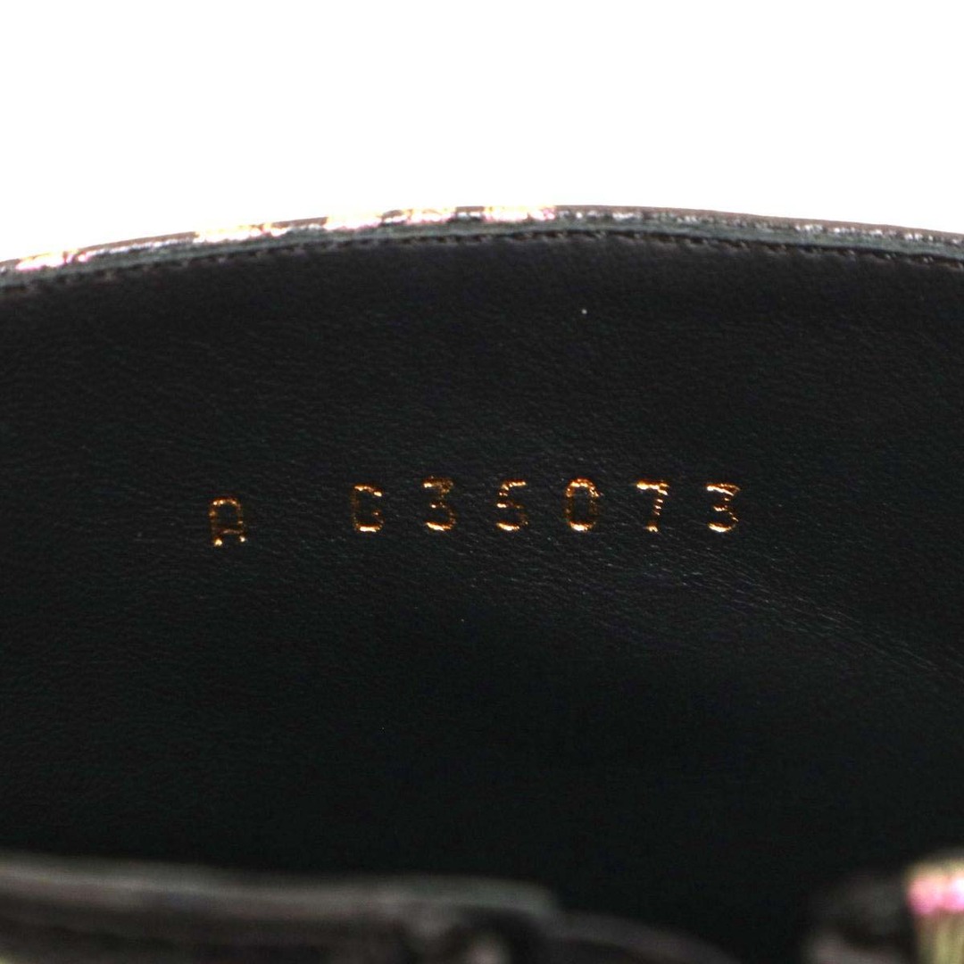 シャネル ココマーク カメリア ペイント ショートブーツ G35073 レディース ブラック CHANEL [美品]  【アパレル・小物】