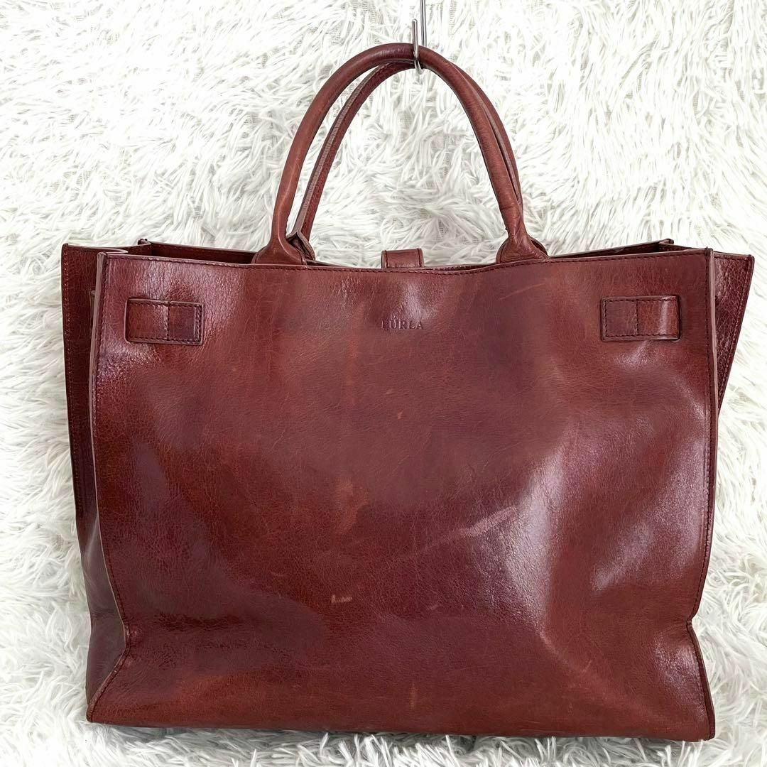 ◎高級◎『FURLA』トートバッグ 本革 レザー A4収納 - その他