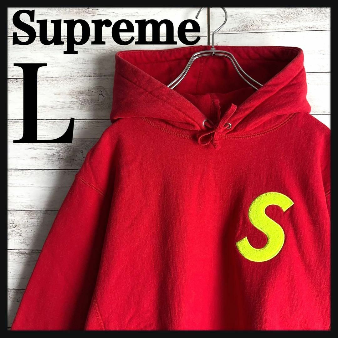 【 美品 】 希少Lサイズ supreme 大人気パーカー