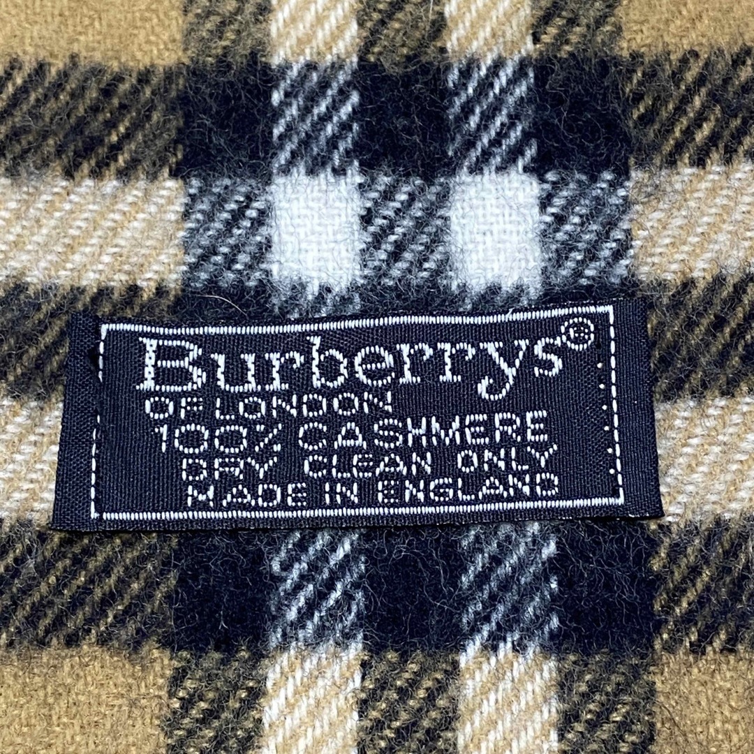 BURBERRY(バーバリー)のBurberry バーバリー マフラー  カシミヤ100% イングランド製  レディースのファッション小物(マフラー/ショール)の商品写真