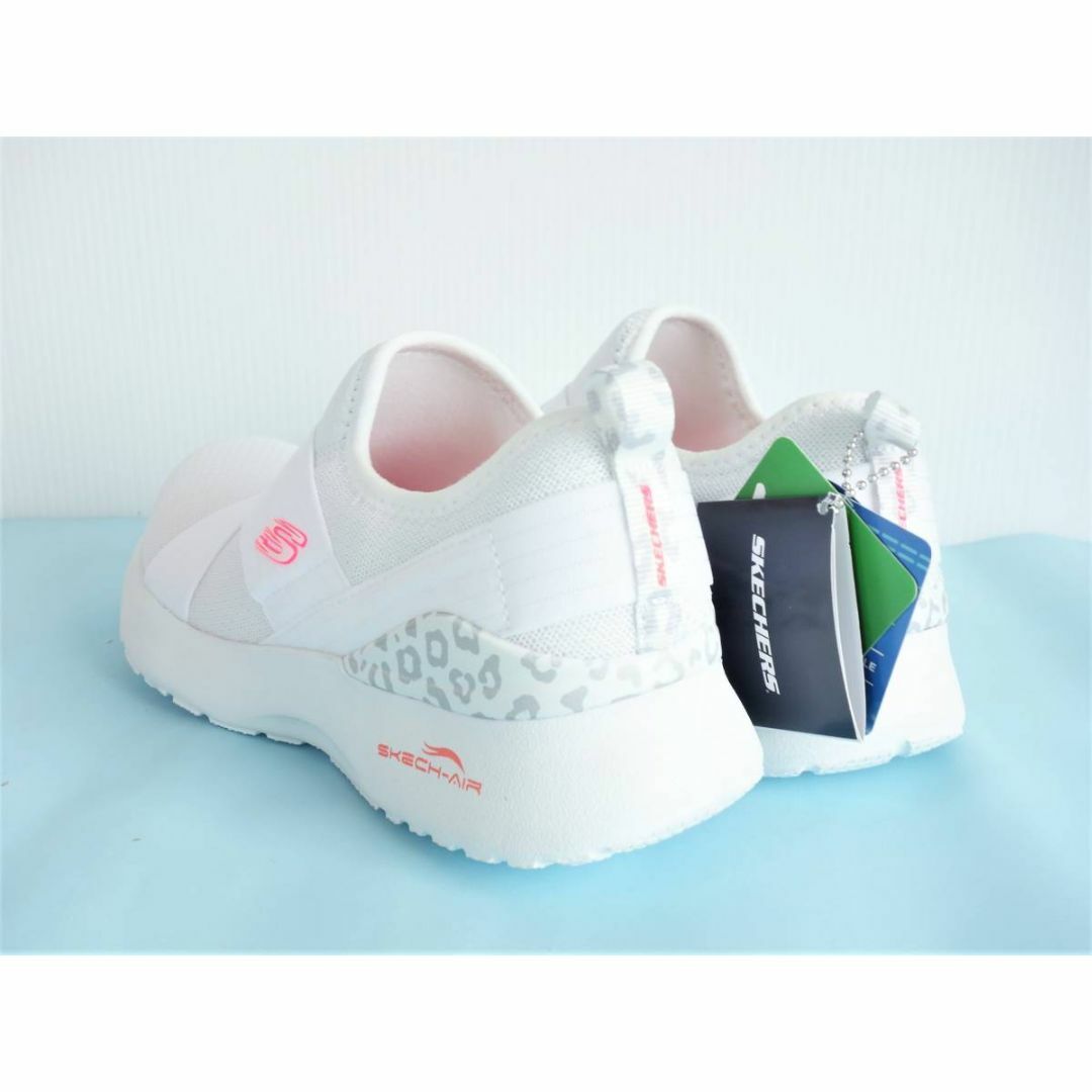 【未使用】SKECHERS メッシュスニーカー 23.5cm WHT【0532】