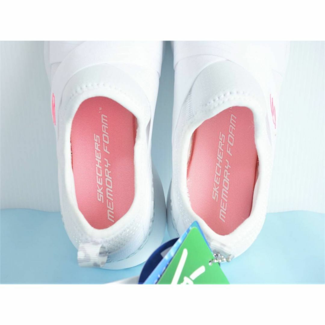 SKECHERS(スケッチャーズ)の【未使用】SKECHERS メッシュスニーカー 23.5cm WHT【0532】 レディースの靴/シューズ(スニーカー)の商品写真