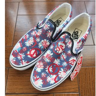 バンズVANS スリッポン 花柄ハワイ風 26cm(スリッポン/モカシン)