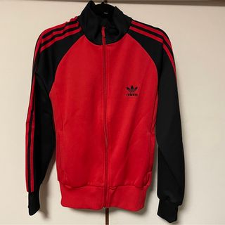 アディダス(adidas)のadidas アディダス ジャージ 上下セット ブラック レッド S(ジャージ)