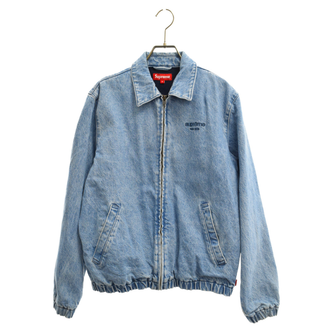 535センチ肩幅SUPREME シュプリーム 16AW Denim Harrington Jacket クラシックロゴ ジップアップデニムジャケット ブルゾン インディゴ