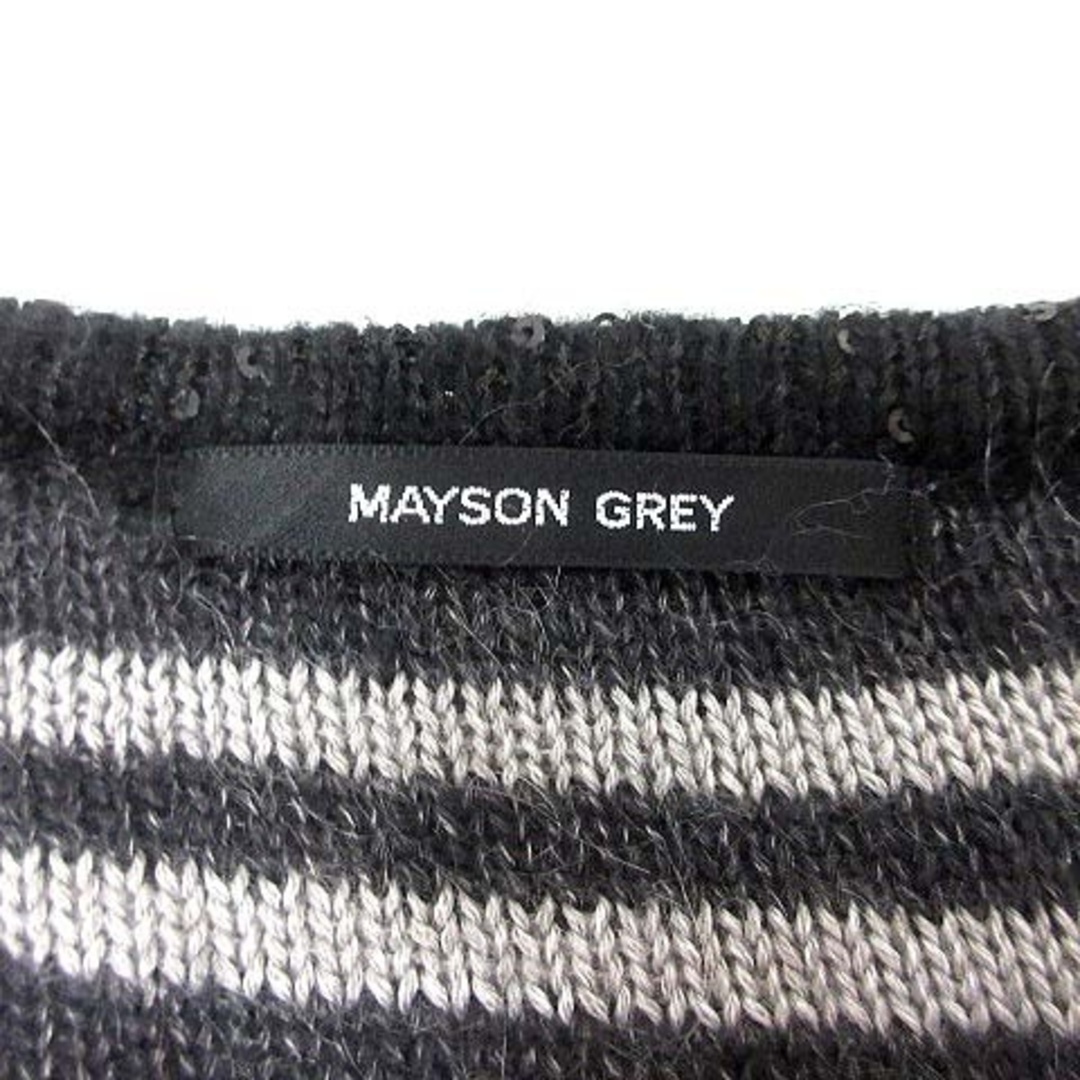 MAYSON GREY(メイソングレイ)のMAYSON GREY ワンピース チュニック ニット モヘヤ混 2 黒 ■MO レディースのワンピース(ひざ丈ワンピース)の商品写真