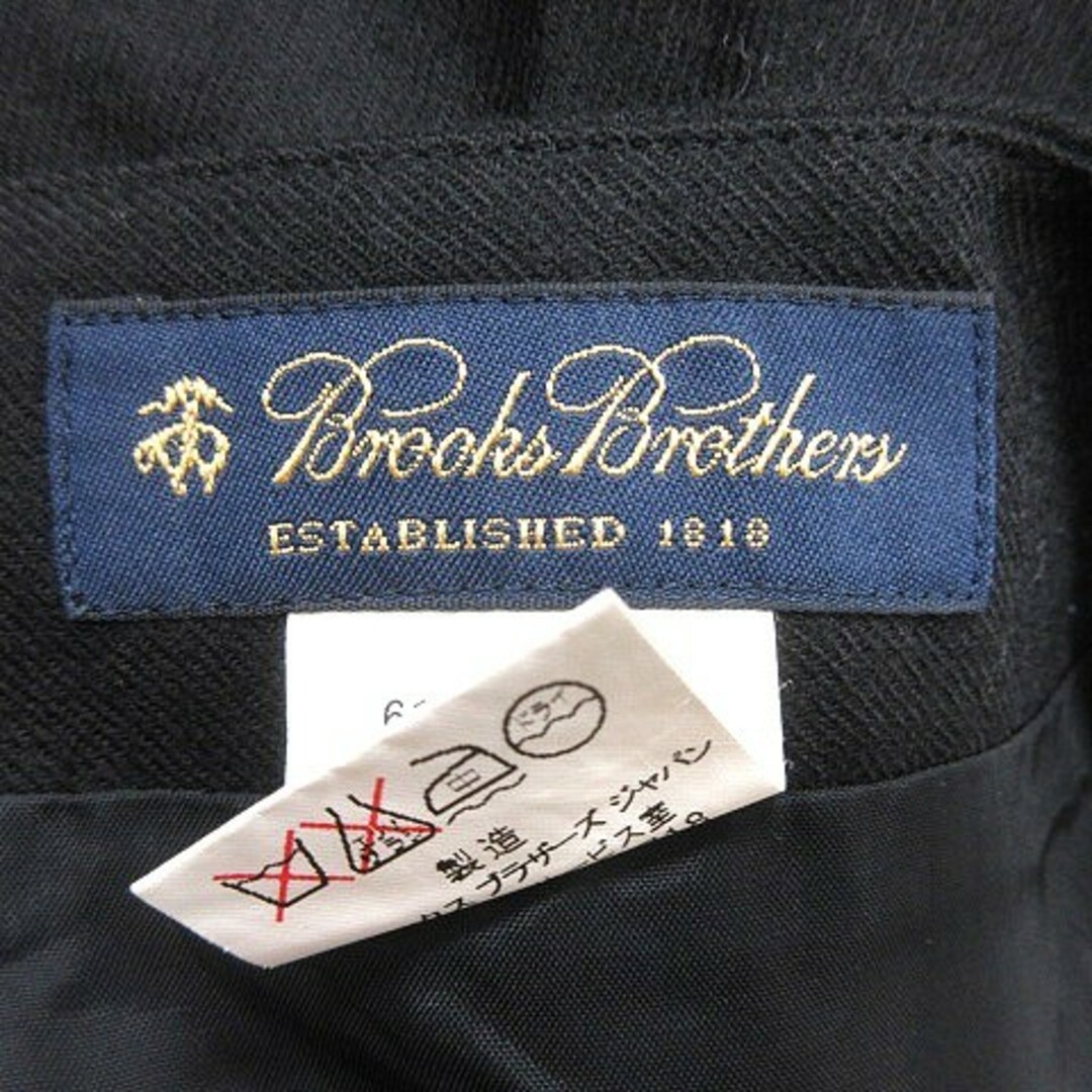 Brooks Brothers(ブルックスブラザース)のブルックスブラザーズ ボックススカート プリーツ ひざ丈 ウール 4 黒 レディースのスカート(ひざ丈スカート)の商品写真