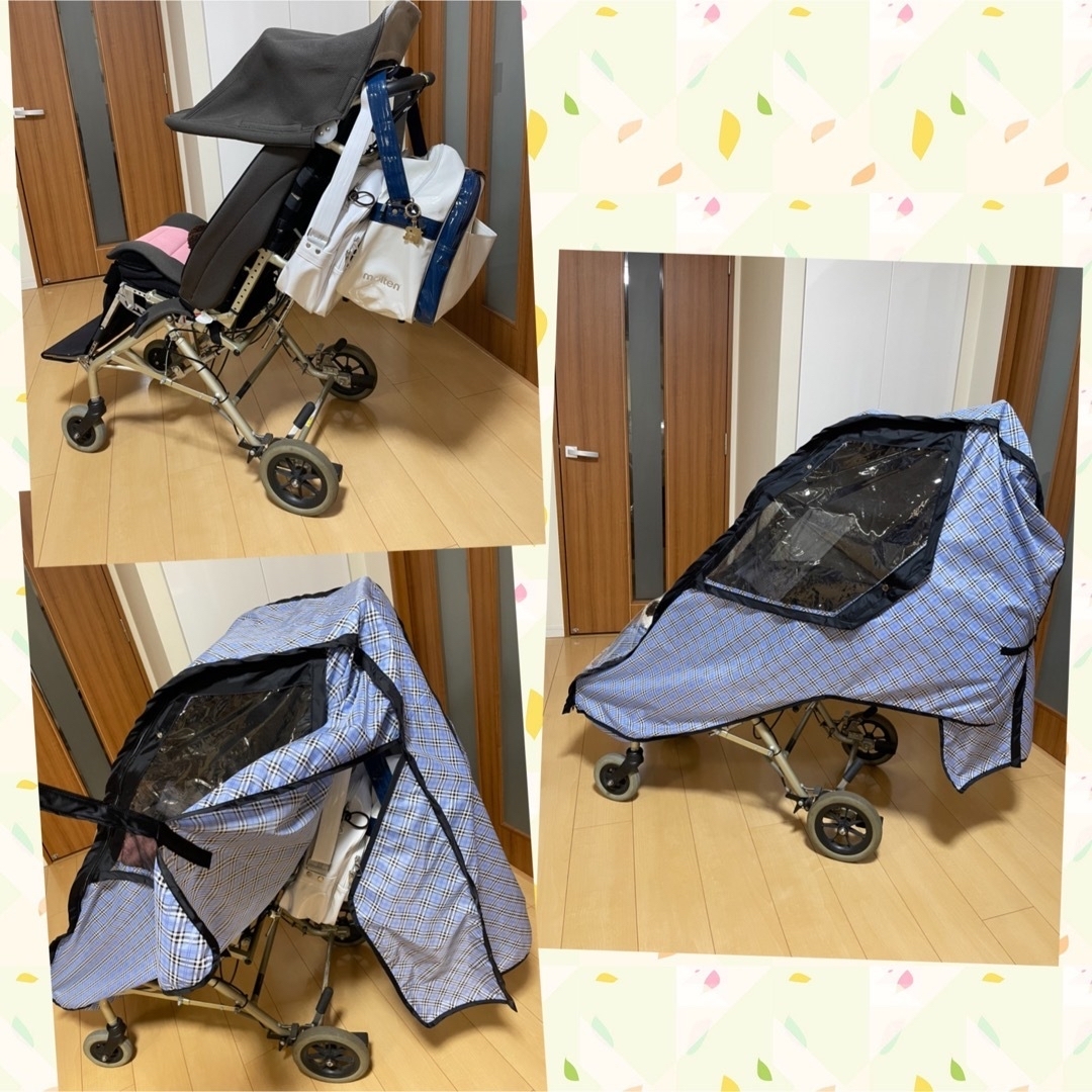 【全品送料無料】 chibito レインカバーオプション バックル付き 荷物入れ 防水 マチ広 自転車用 ハンドル 子供乗せ自転車カバー 収納