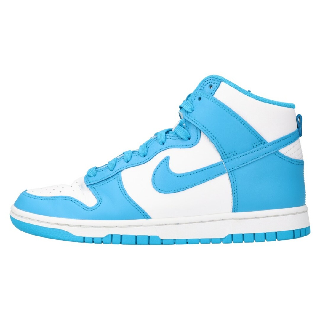 NIKE ナイキ DUNK HI RETRO LASER BLUE ダンクハイ レトロ レーザーブルー ハイカットスニーカー シューズ  ホワイト/ブルー US8.5 DD1399-400 | フリマアプリ ラクマ