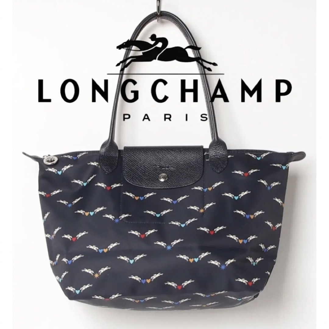 LONGCHAMP(ロンシャン)のななみん様★【ロンシャン】トートバッグ 総柄/天使/馬/エンジェルハートおまけ付 レディースのバッグ(トートバッグ)の商品写真