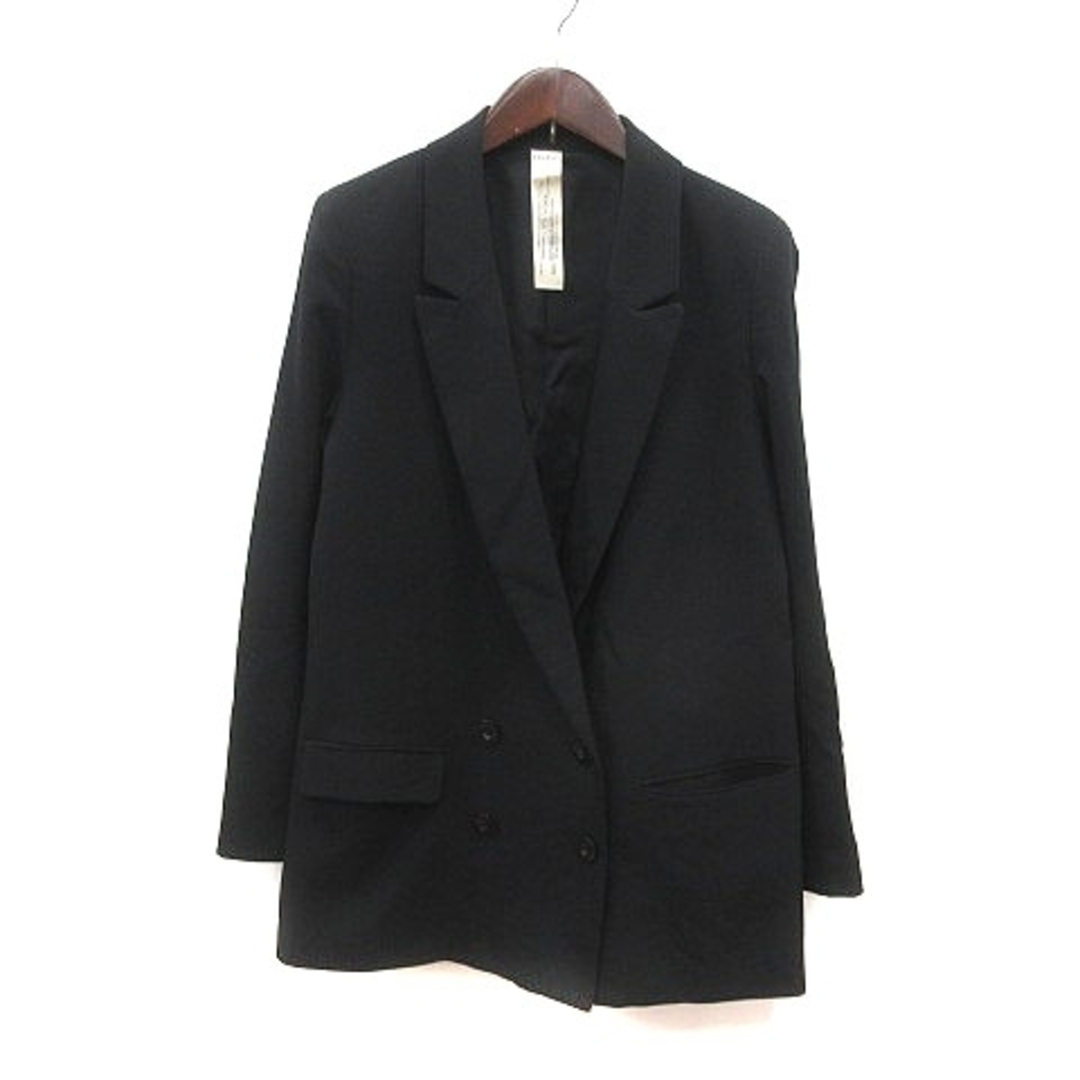 ムルーア テーラードジャケット 総裏地 長袖 3 黒 ブラック ■MO