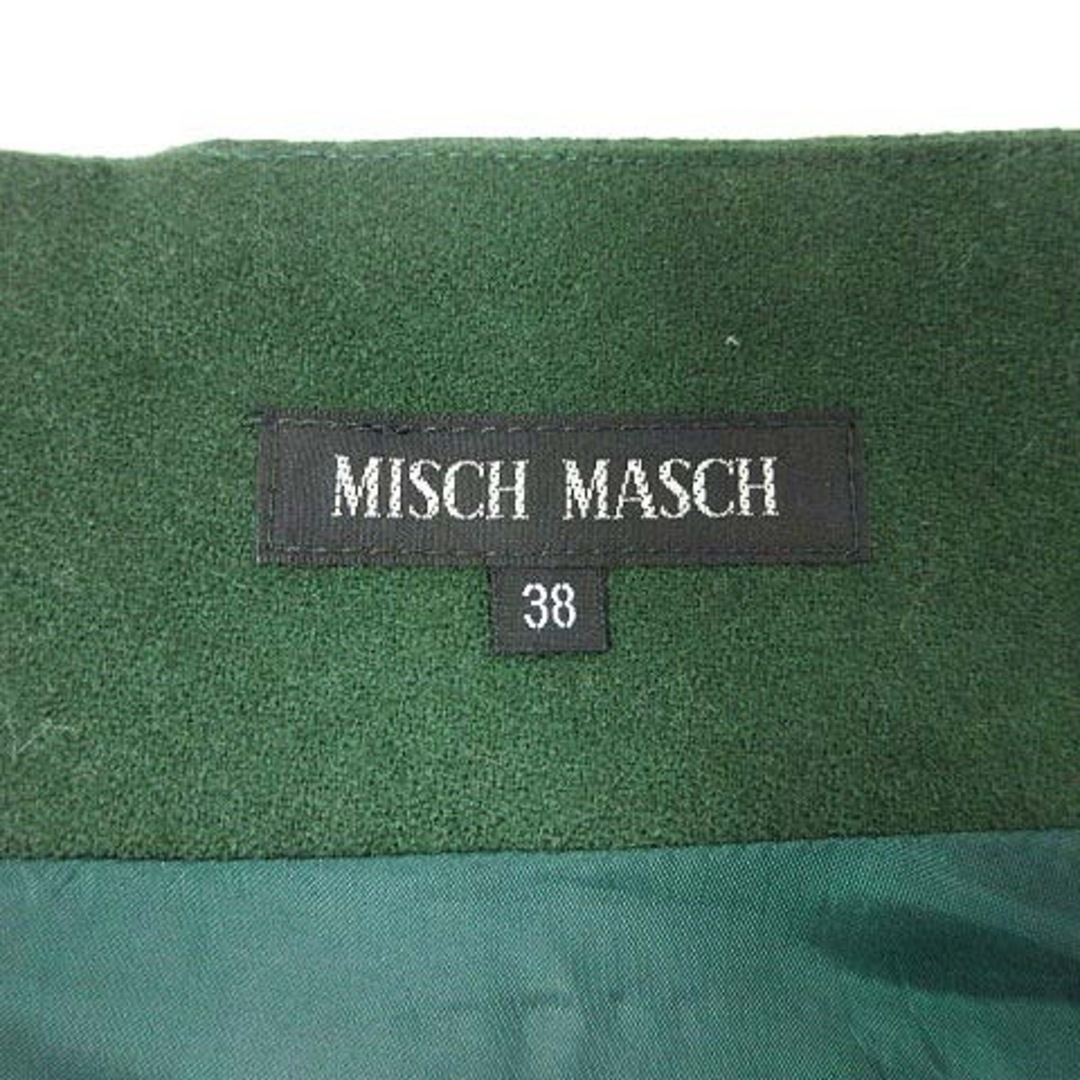 MICHEL KLEIN(ミッシェルクラン)のMICHEL KLEIN フレアスカート ミニ ウール 38 緑 グリーン レディースのスカート(ミニスカート)の商品写真