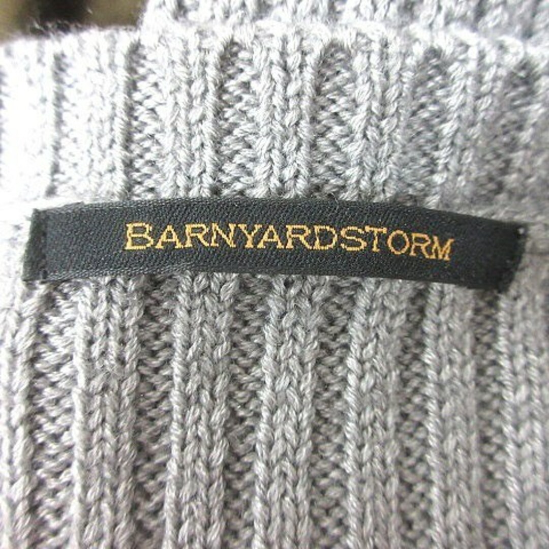 BARNYARDSTORM(バンヤードストーム)のバンヤードストーム ニットワンピース ロング 切替 長袖 0 グレー ■MO レディースのワンピース(ロングワンピース/マキシワンピース)の商品写真