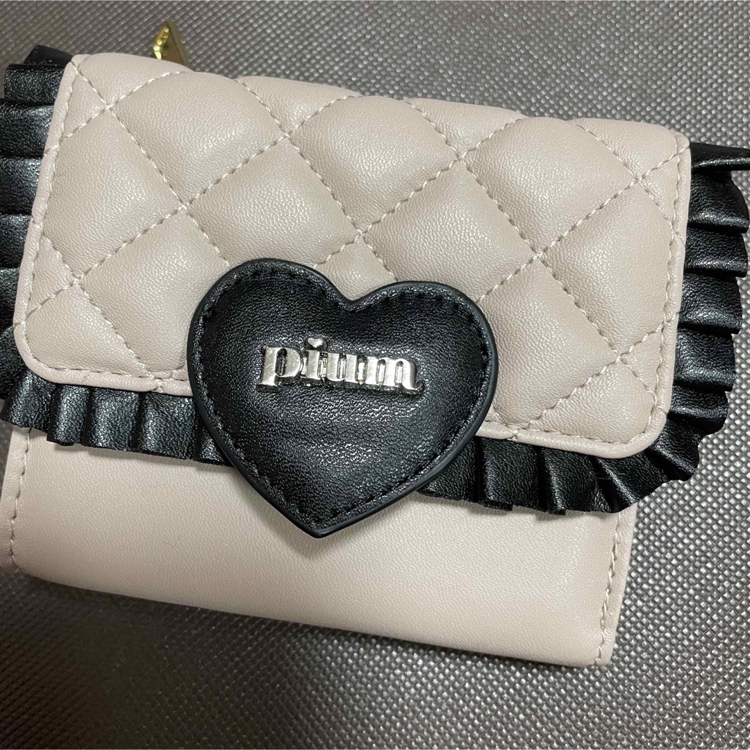 piumハートキルティングミニウォレット 財布 折りたたみ財布 piumハートキルティングミニウォレット 財布 折りたたみ財布