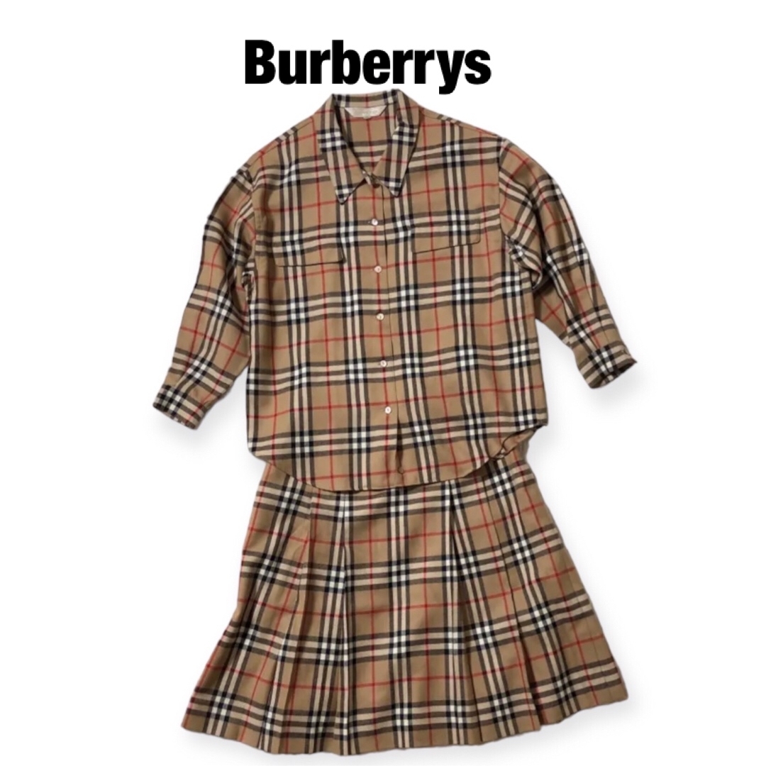 BURBERRY(バーバリー)のBurberrys バーバリーズ バーバリー ウール　ノバチェック セットアップ レディースのレディース その他(セット/コーデ)の商品写真