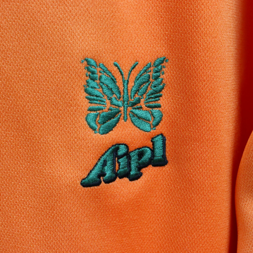 Needles ニードルス 19AW×Aipl エイプル ロゴ刺繍ライントラックジャケット ジャージ オレンジ FK391