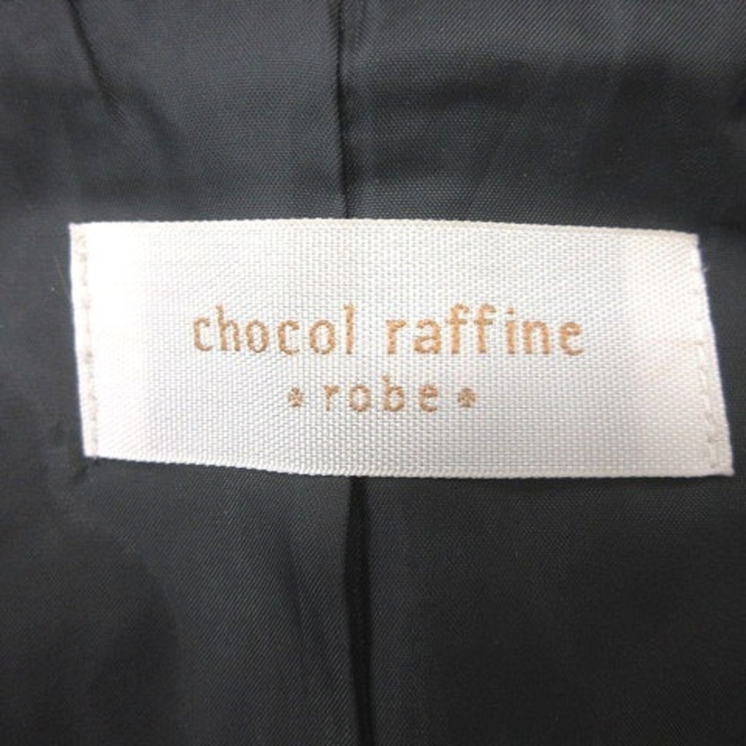 chocol raffine robe(ショコラフィネローブ)のショコラフィネローブ チェスターコート 総裏地 チェック F 黒 ■MO レディースのジャケット/アウター(その他)の商品写真