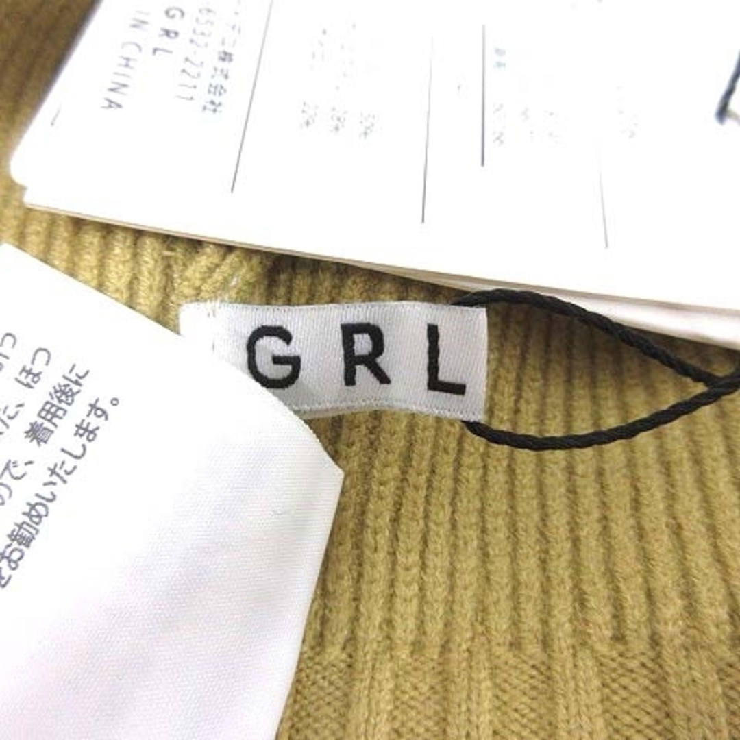 GRL(グレイル)のグレイル GRL ニット セーター 五分袖 L 黄色 イエロー /YK レディースのトップス(ニット/セーター)の商品写真