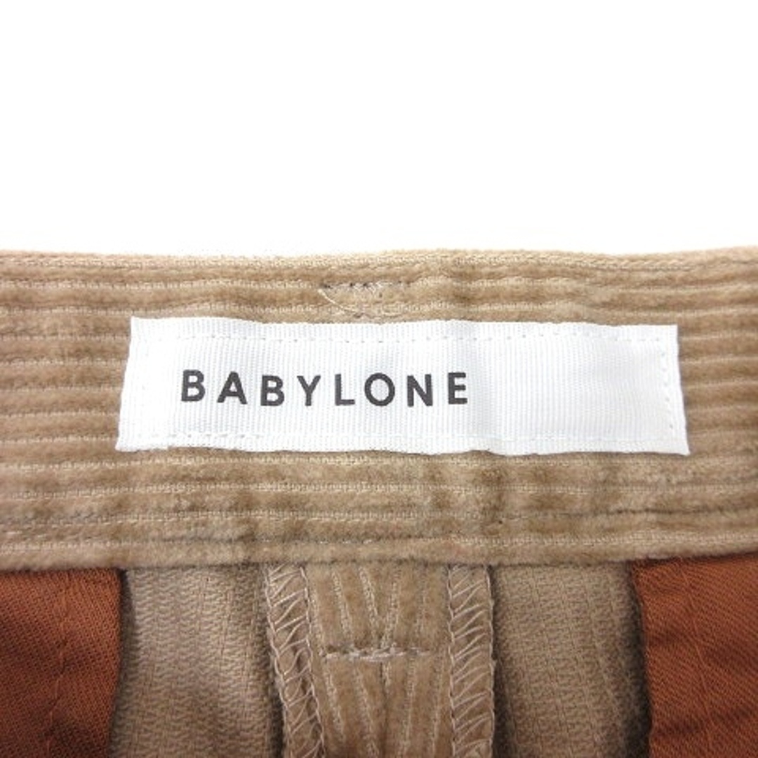 BABYLONE(バビロン)のバビロン BABYLONE テーパードパンツ コーデュロイ 38 ベージュ レディースのパンツ(その他)の商品写真