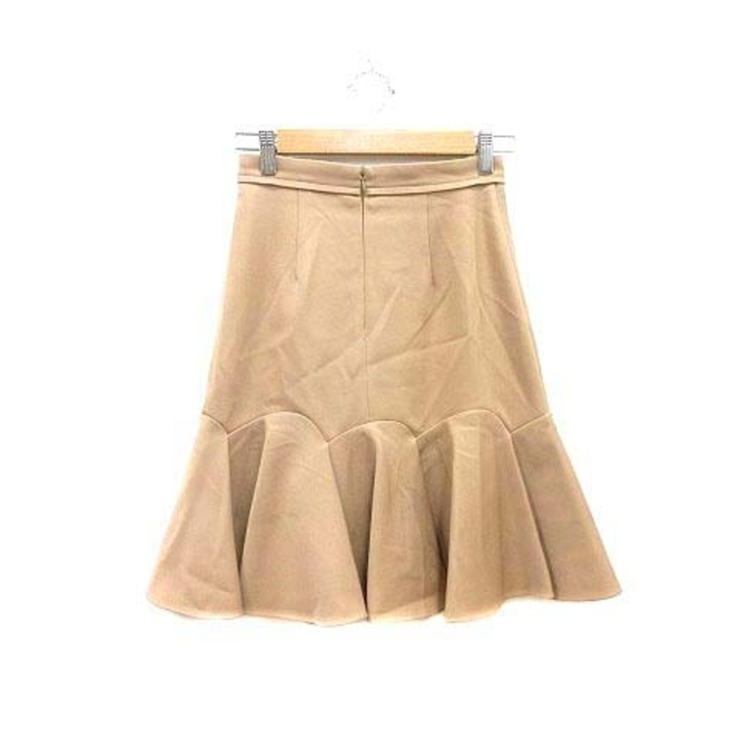 M-premier(エムプルミエ)のM-Premier COUTURE フレアスカート ひざ丈 34 ベージュ レディースのスカート(ひざ丈スカート)の商品写真