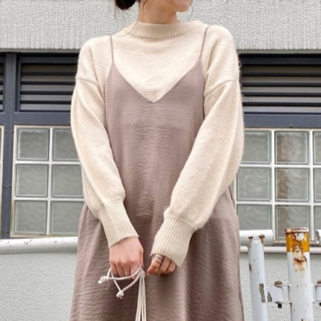 kastane カスタネ シースルータートルネックトップス