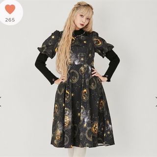 アクシーズファム(axes femme)のアクシーズファムタロット柄ワンピース新品タグつき(ロングワンピース/マキシワンピース)