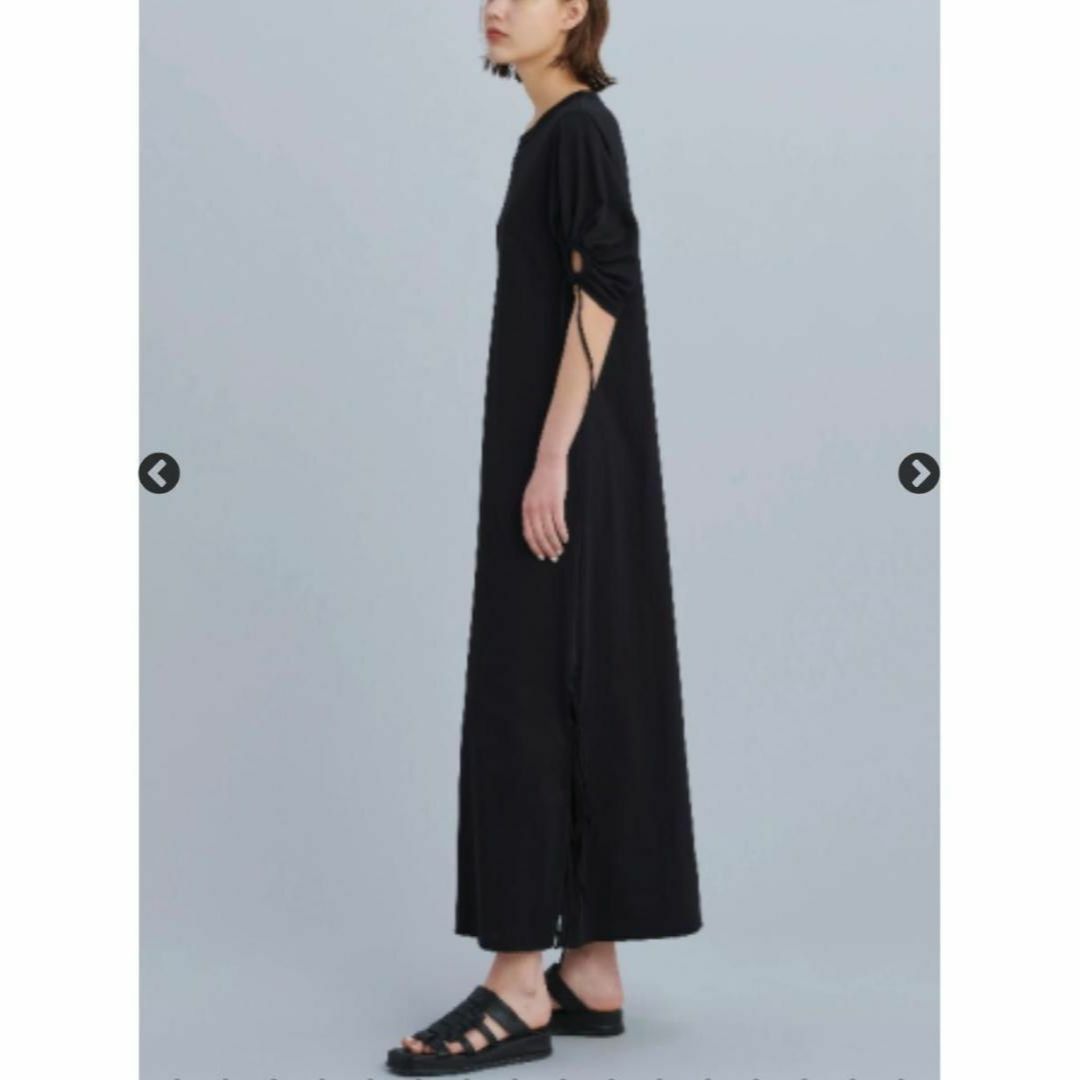 MURRAL Chipped half sleeve dress 黒 ワンピース-