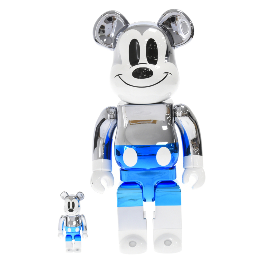 MEDICOM TOY メディコムトイ BE@RBRICK MICKEY MOUSE BLUE Ver 100%/400% ベアブリック  ミッキーマウス シルバー/ブルー | フリマアプリ ラクマ