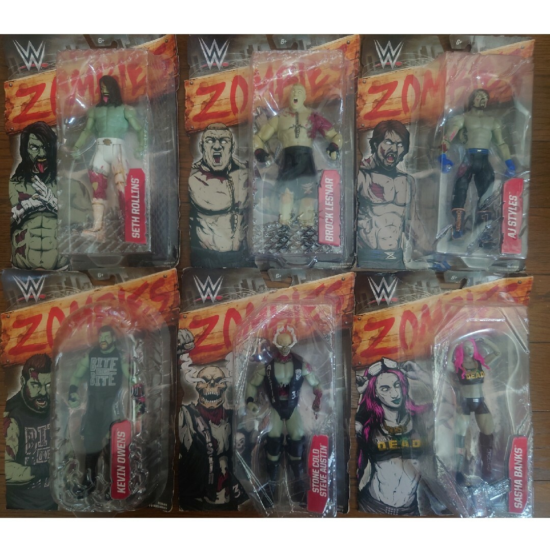 WWE zombies ゾンビーズ 6体 ゾンビ フィギュア プロレスの通販 by