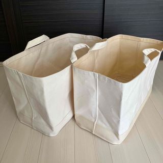 ムジルシリョウヒン(MUJI (無印良品))の値下げしました【無印良品】【廃盤】【2個セット】ソフトボックス　取手付き(ケース/ボックス)