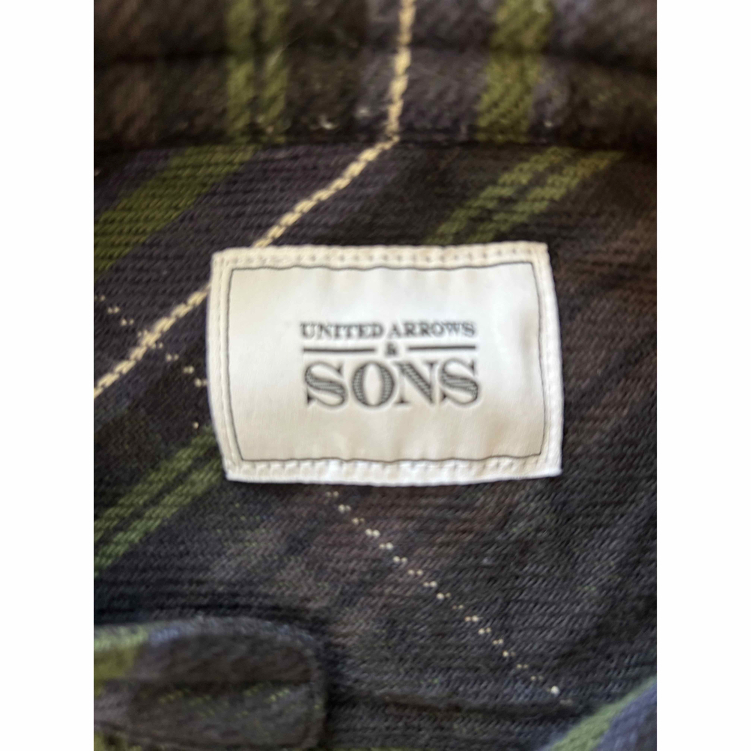 UNITED ARROWS & SONS(ユナイテッドアローズアンドサンズ)のUNITED ARROWS & SONS バンドカラー チェックシャツ メンズのトップス(シャツ)の商品写真