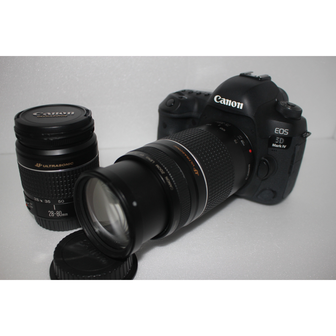 Canon(キヤノン)のキャノン canon EOS 5D Mark IV 標準&望遠タブルレンズセット スマホ/家電/カメラのカメラ(デジタル一眼)の商品写真
