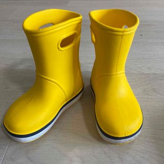 クロックス(crocs)のクロックス crocs 黄色 💛  15cm 15.5cm(長靴/レインシューズ)