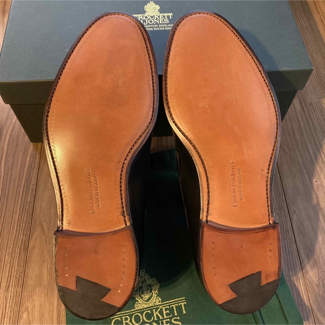 新品未使用　Crockett&Jones CAVENDISH3 ローファーレザーソールサイズ