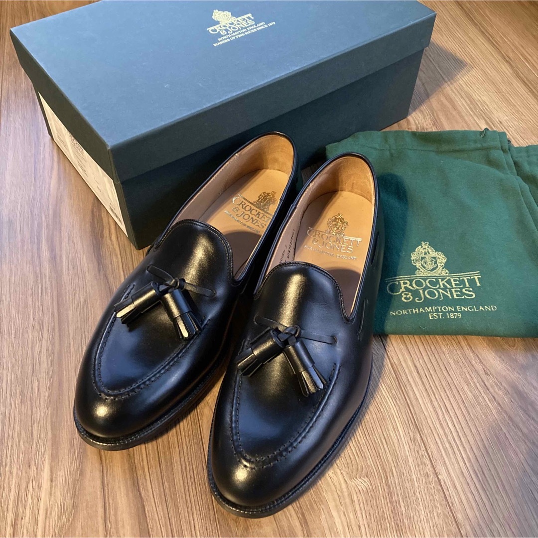 新品未使用　Crockett&Jones CAVENDISH3 ローファーレザーソールサイズ