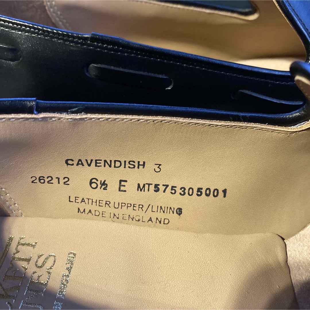 新品未使用　Crockett&Jones CAVENDISH3 ローファーレザーソールサイズ