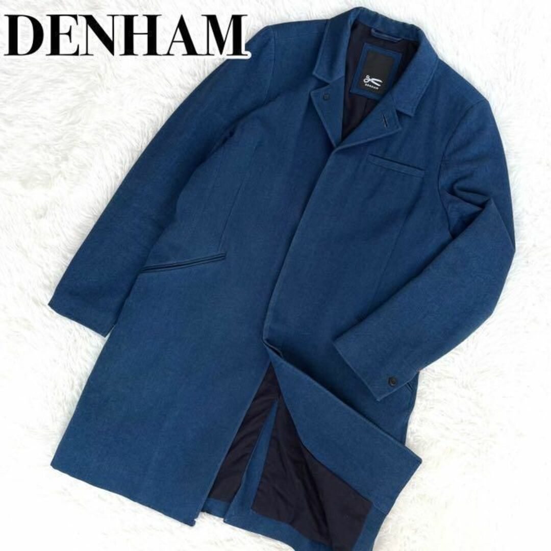 定価10万『DENHAM』チェスターコート Indigo flannlized-