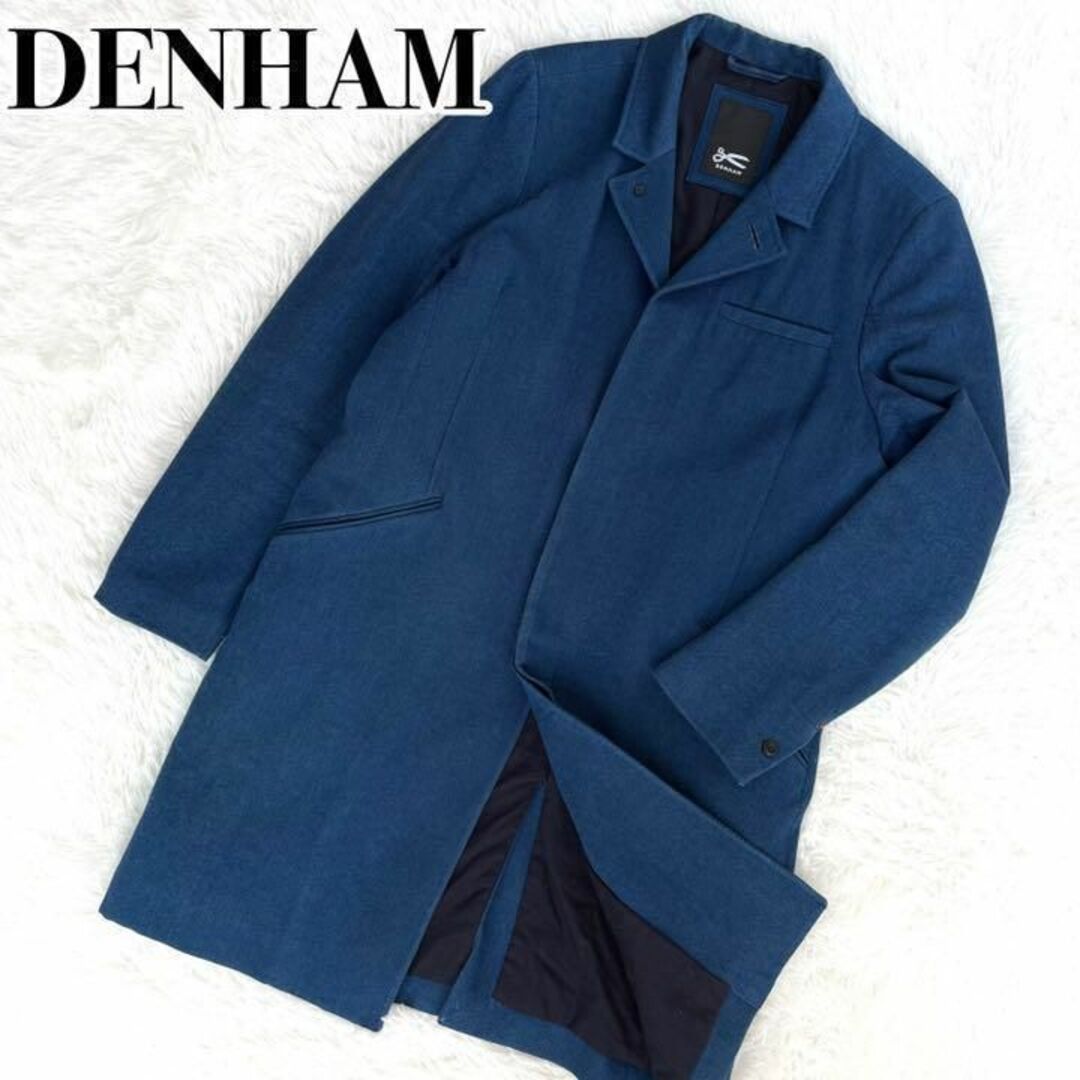 定価10万『DENHAM』チェスターコート Indigo flannlized