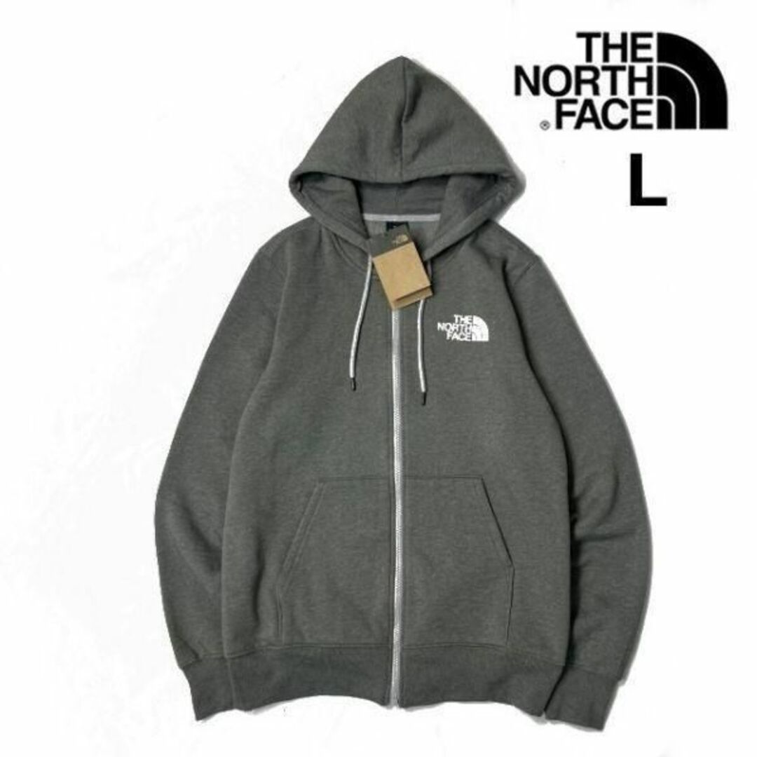 美品NORTHFACE‐ノースフェイスZIPパーカー M グレイ